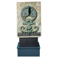 Reloj de sol de mármol de Carrara de R.W. Russell, de principios del siglo XX