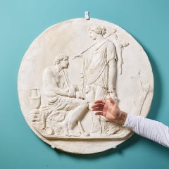 Living From The Land Neoclassical Style Plaster Wall Roundel