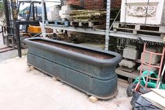 Monumental Antique Cast Iron Horse Watering Trough
