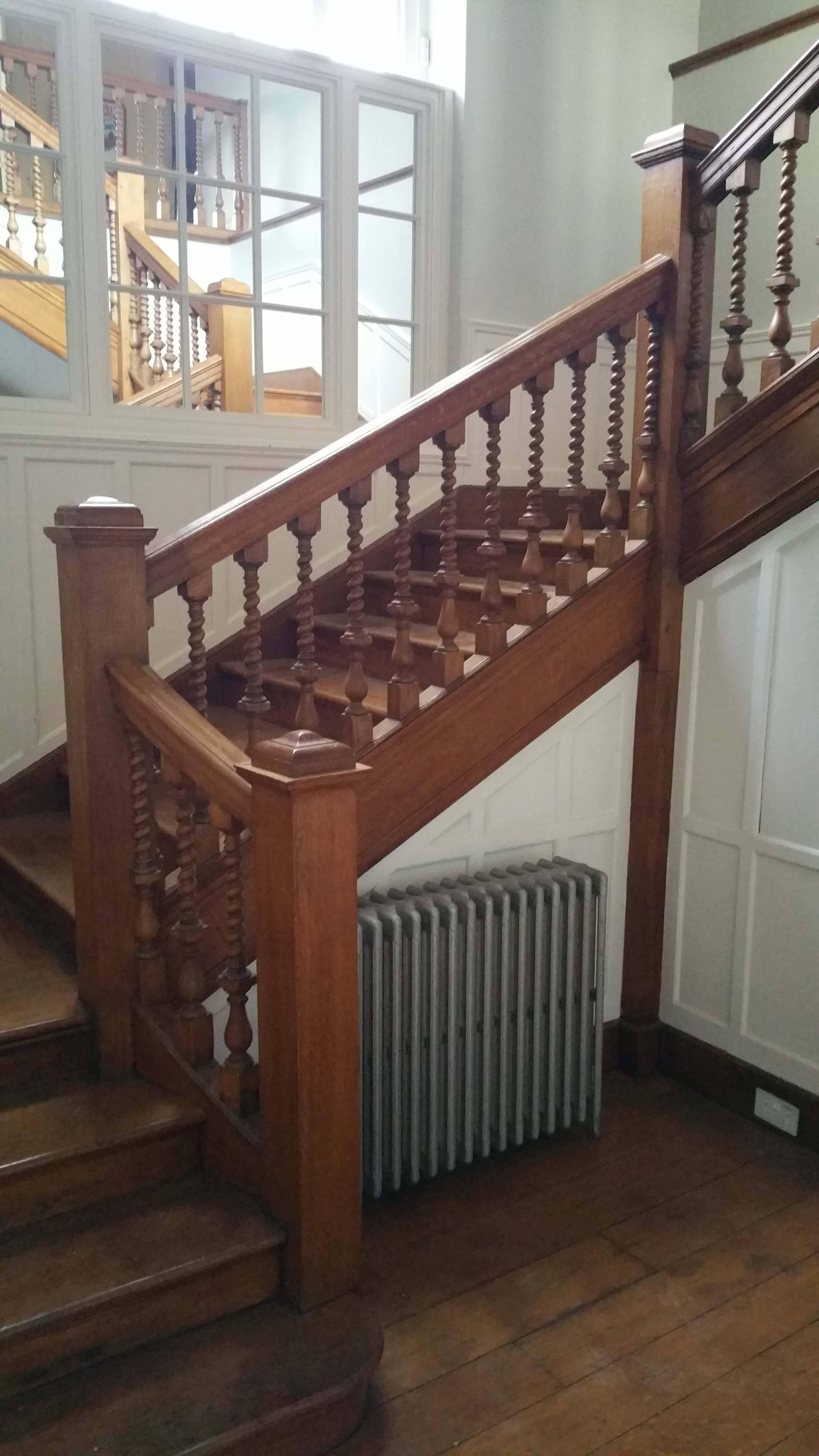 art deco staircase spindles