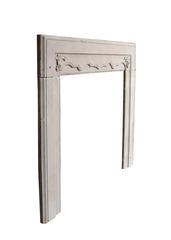 English Georgian Carved York Stone Fire Surround