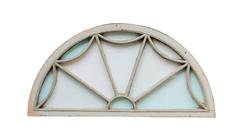 Georgian Pine and Gesso Fanlight/Over Door Window