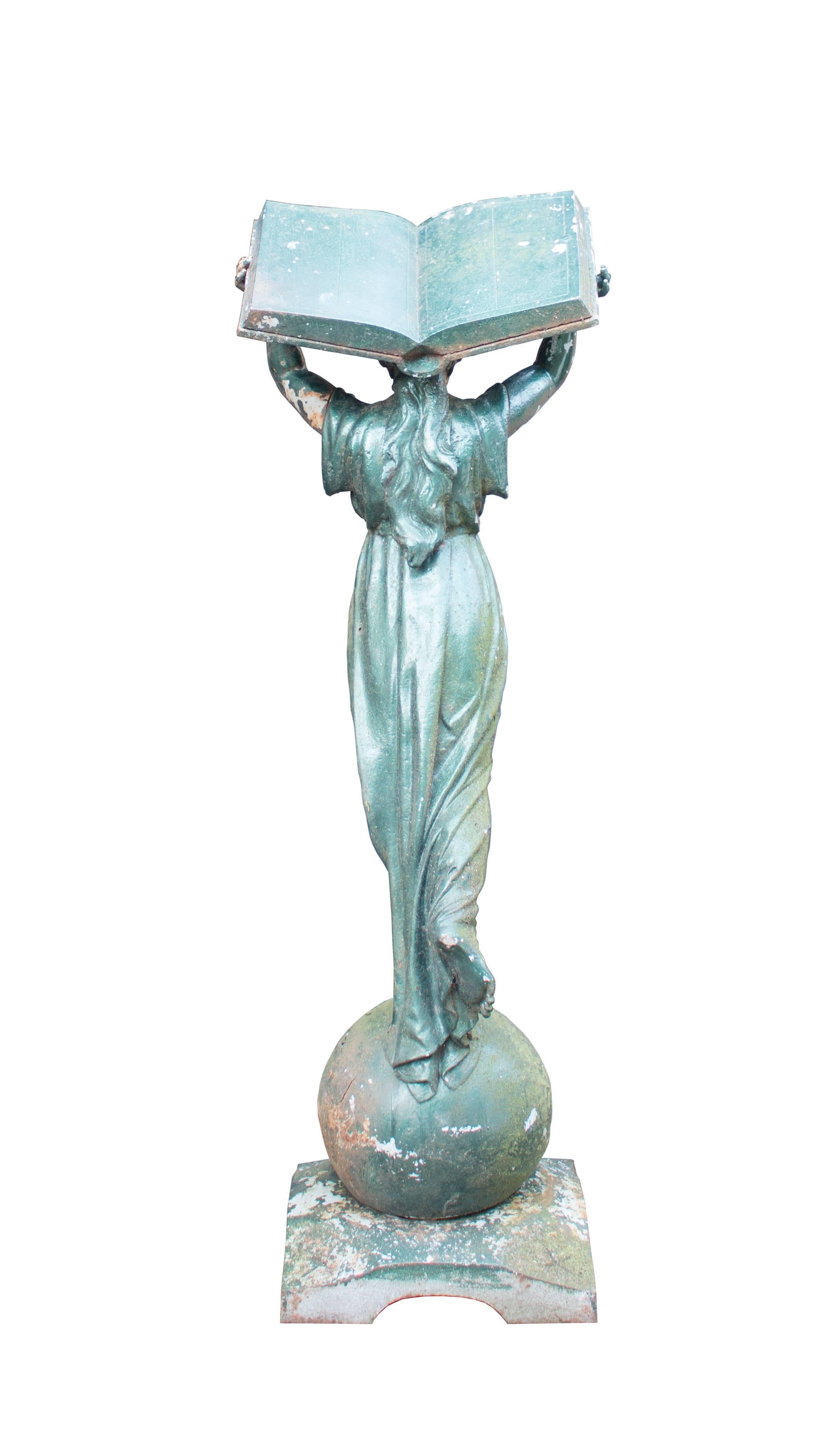 British Lectern in the Form of a Woman Holding Aloft the Book of Knowledge