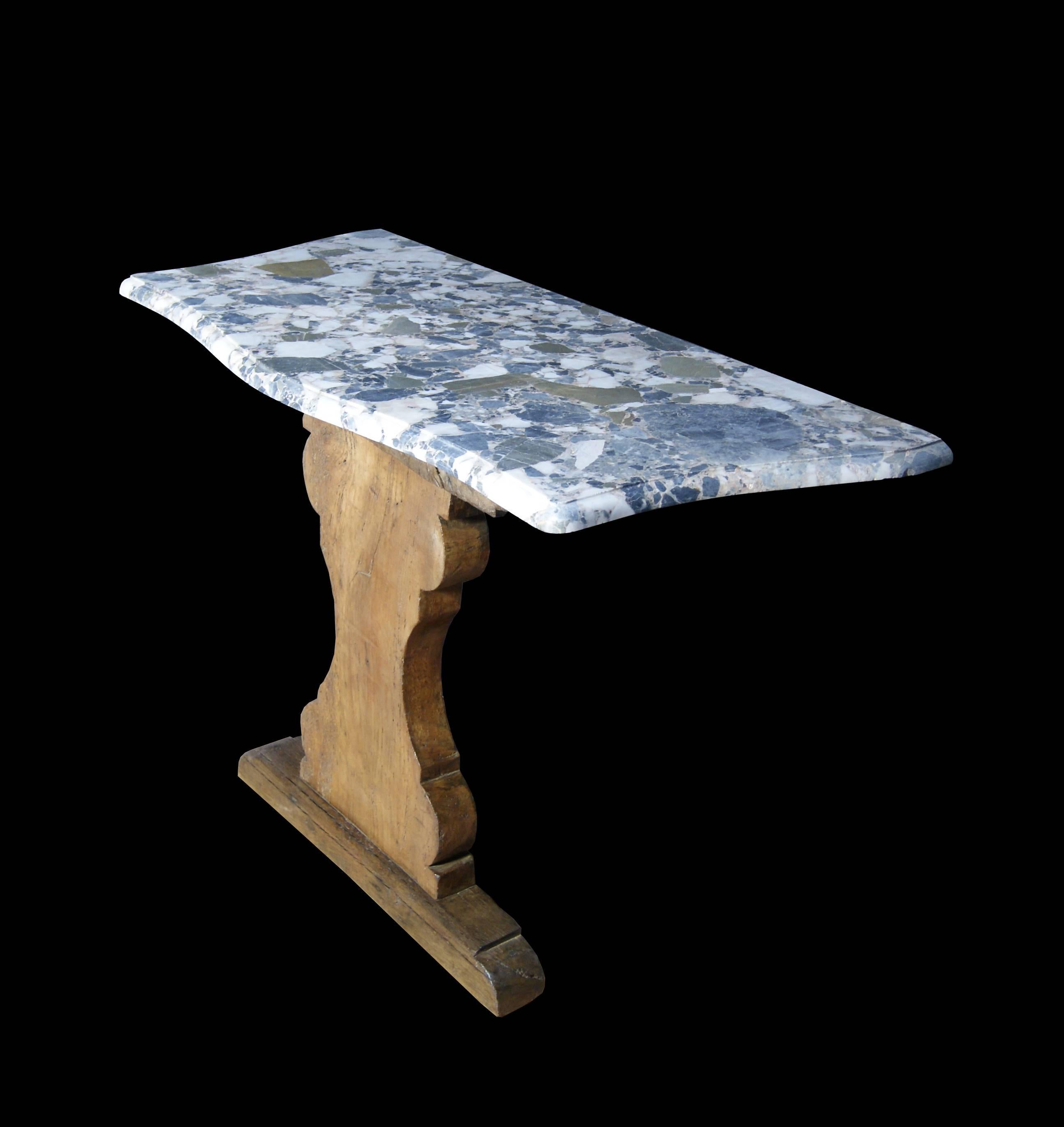 Victorian Marble-Topped Console Table