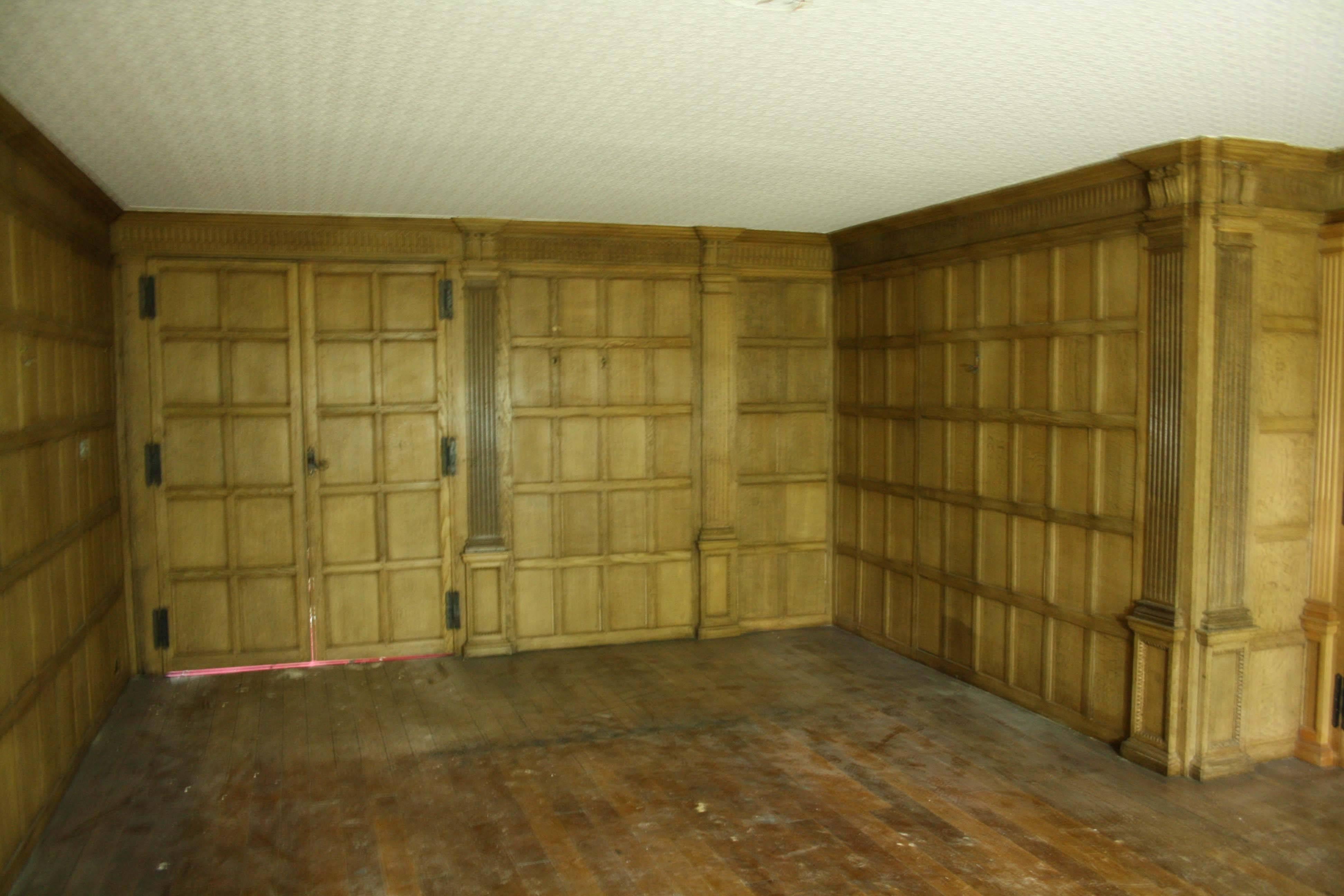 oak panelled room