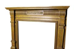 Victorian Carved Oak Fire Surround