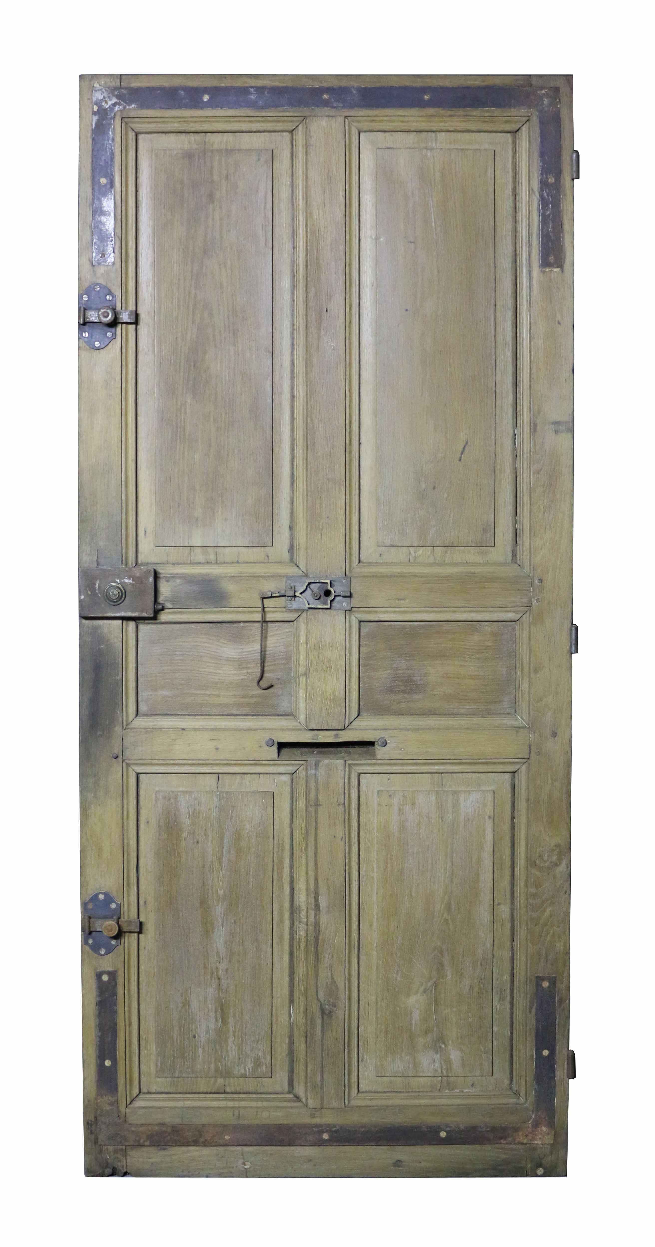Antique French oak front door. This door is in good condition.
