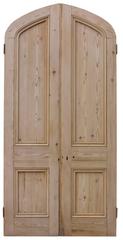 Pair of Victorian Arched Pine Double Doors