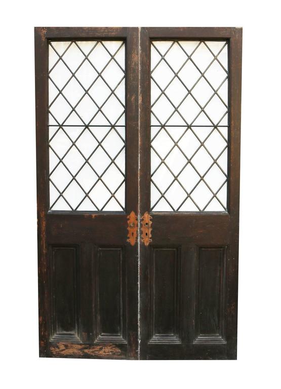 Pair of 1920s, French Pine Exterior Doors at 1stdibs