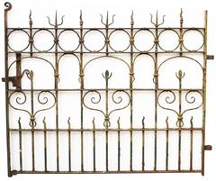 19th Century Wrought Iron Side Gate