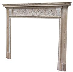 Reclaimed Georgian Carved Pine Fire Surround