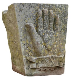 Antique Hand-Carved Sandstone Keystones