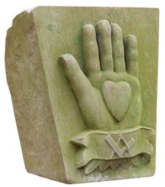 Antique Hand-Carved Sandstone Keystones