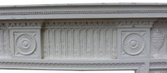 Late 19th Century, Painted Mahogany and Gesso Fire Surround
