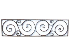 Pair of Antique Wrought Iron Scrolled Window Grills