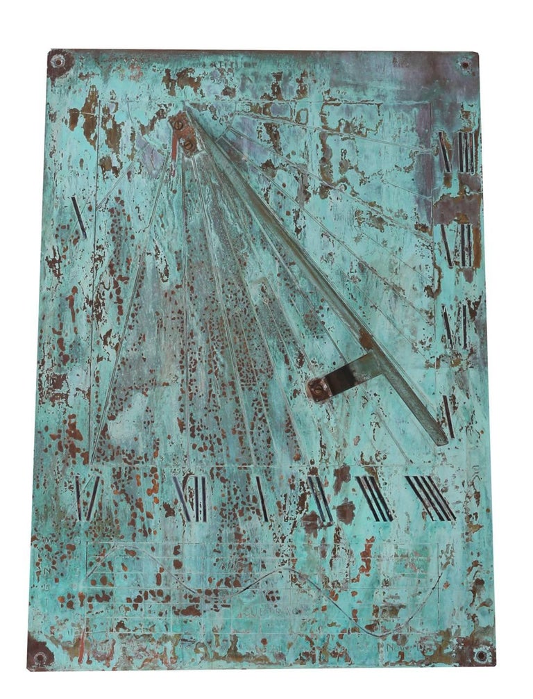 20th Century WallMounted Copper Sundial at 1stDibs wall mounted sundial