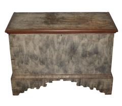 Smoke Painted Blanket Chest