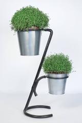 Jacques Adnet 1950s Black Leather Planter