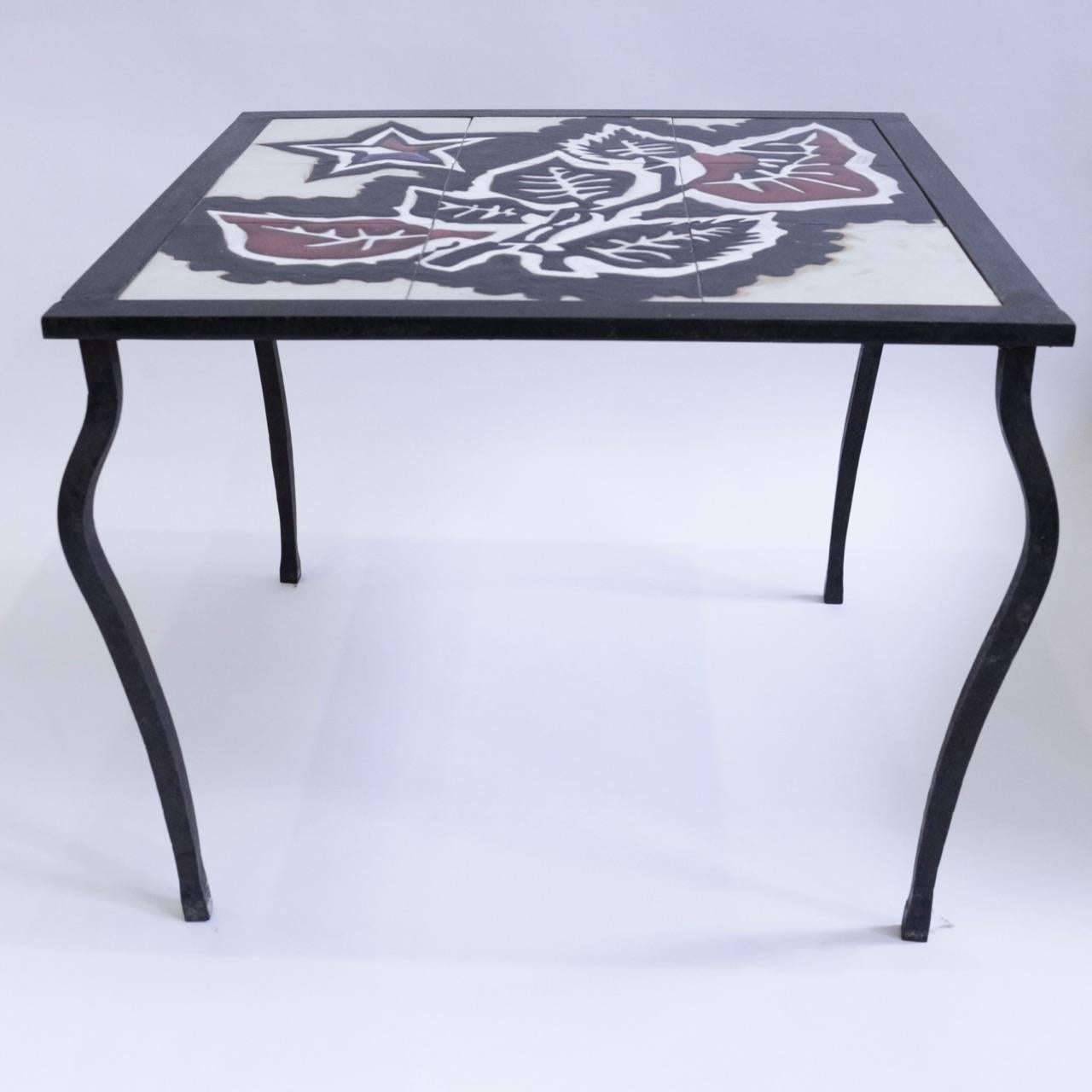 Mid-20th Century Jean Lurcat 1950s Ceramic Low Table