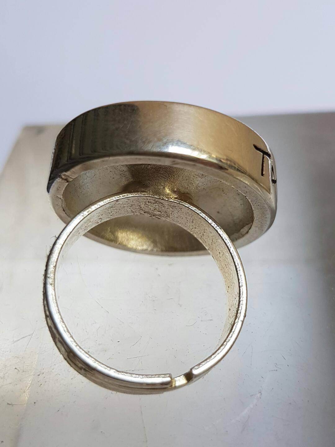 Late 20th Century Takis 1996 Silver Plated Ring