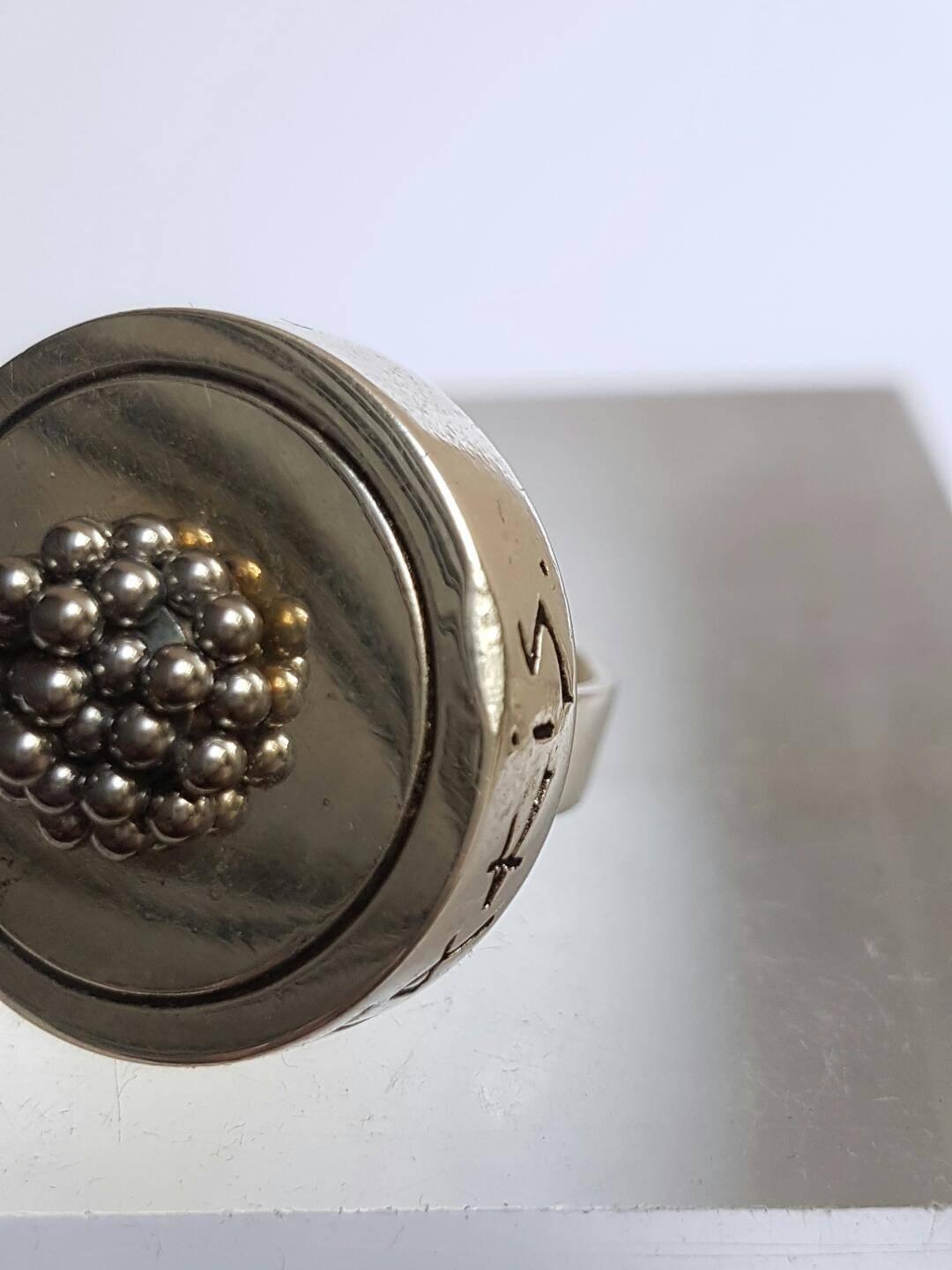 French Takis 1996 Silver Plated Ring