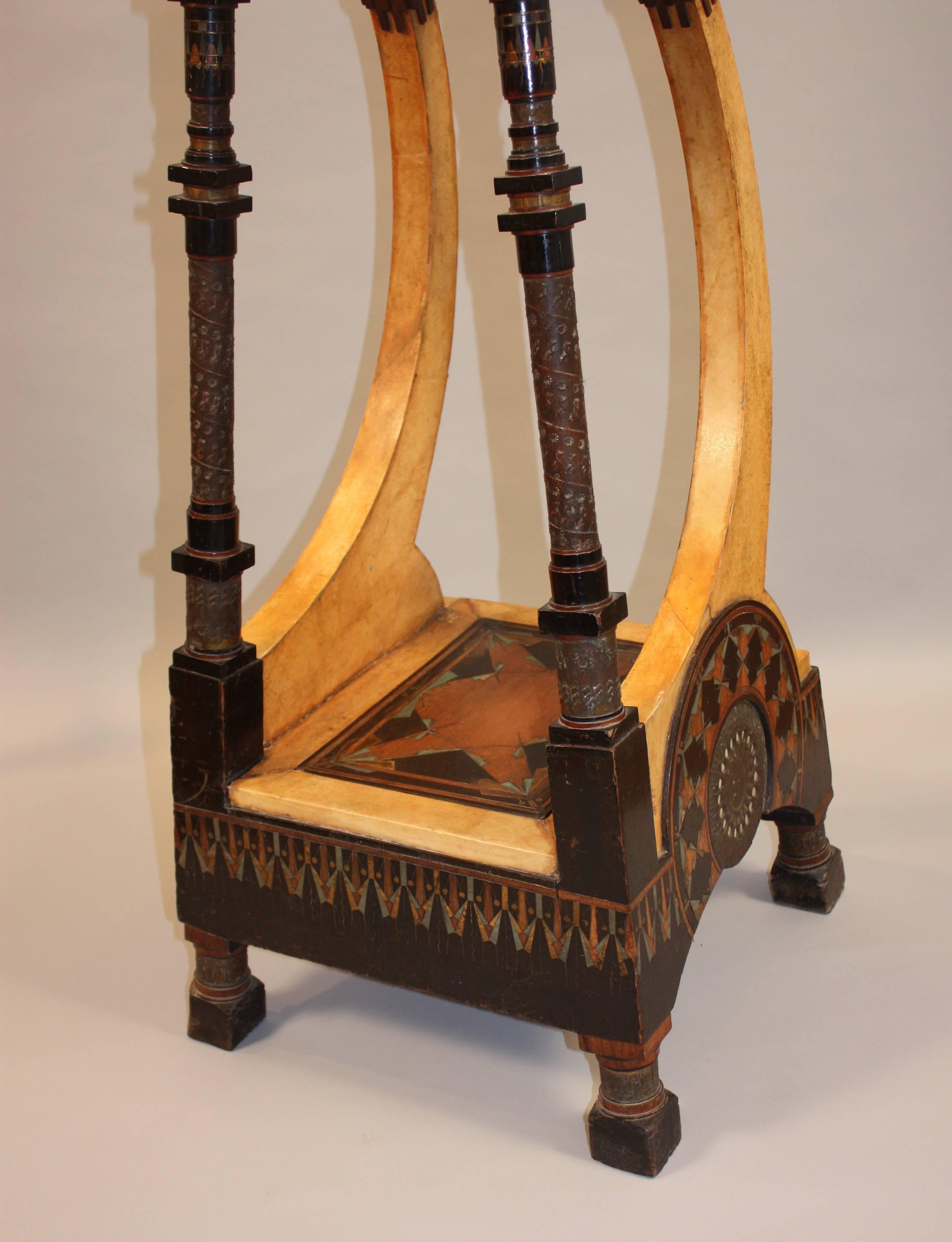Early 20th Century Carlo Bugatti's 1900 Exceptional 