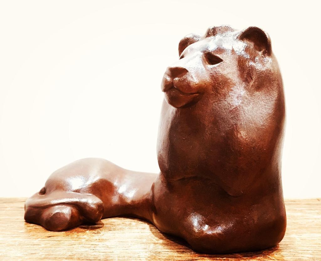 Claude Lhoste (1920-2010)
Bronze sculpture with a deep brown patina representing a lion.
Signed Lhoste and numbered 126/250.
Edition: Fonderie De La Monnaie De Paris, France, 1990.
Edited and stamped of the Fonderie de la Monnaie de Paris under