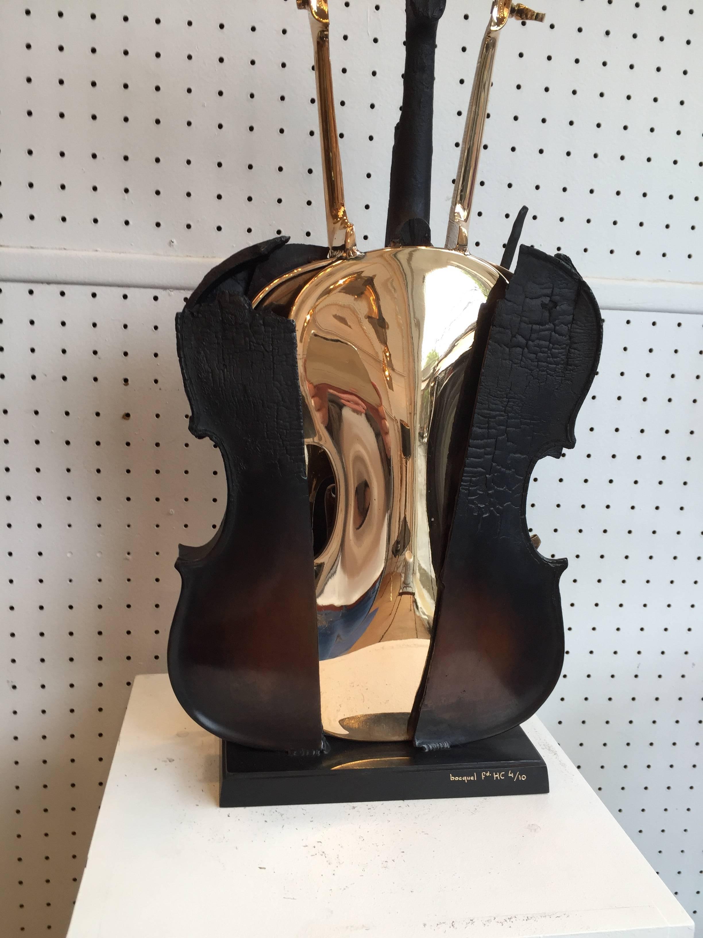Arman Bronze Violin 
