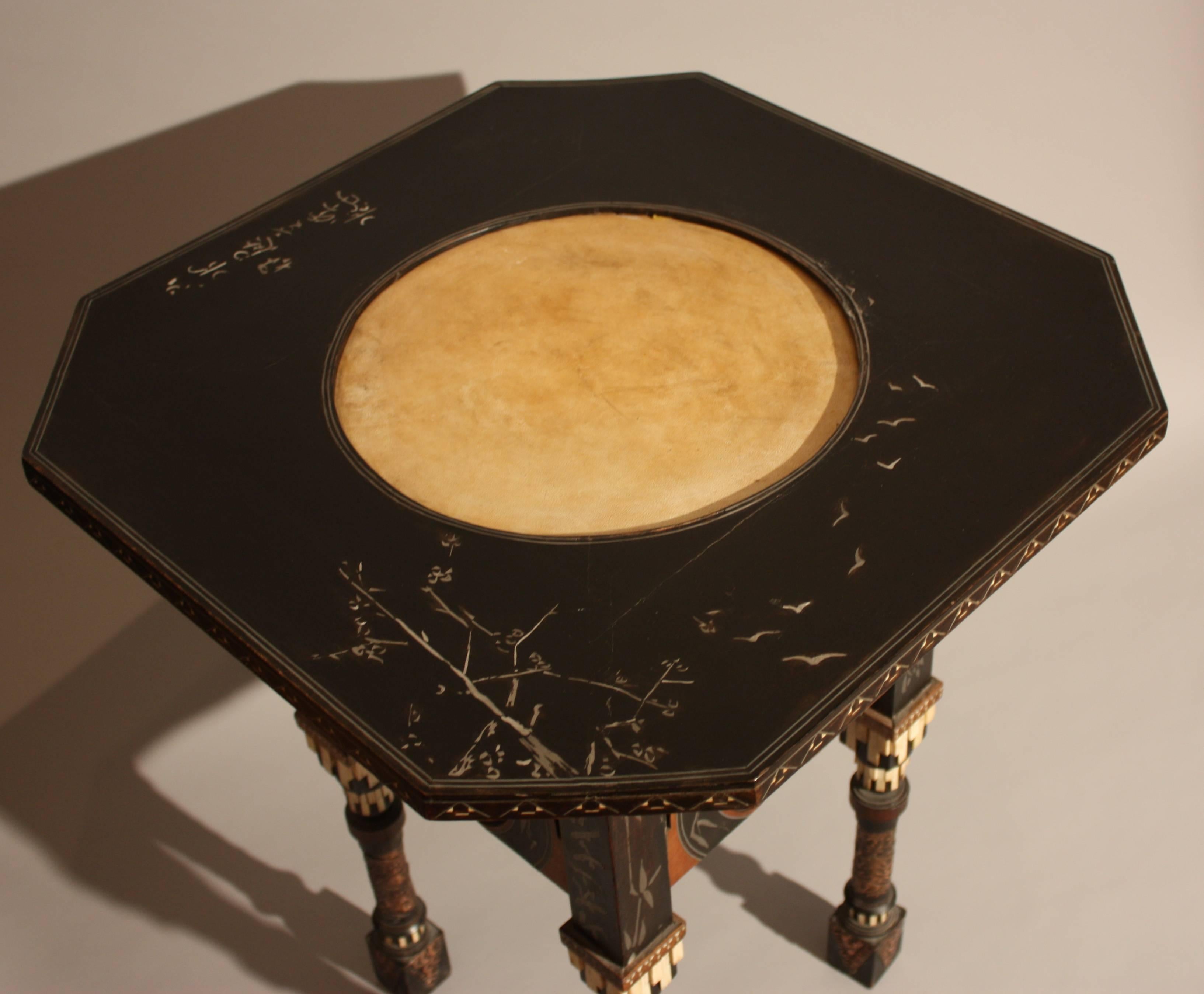 Carlo Bugatti 1900s Occasional Table In Good Condition In Saint-Ouen, FR