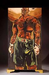 Hilton Mc Connico, 1998 Huge Cabinet in Wood Marquetery Unique Piece