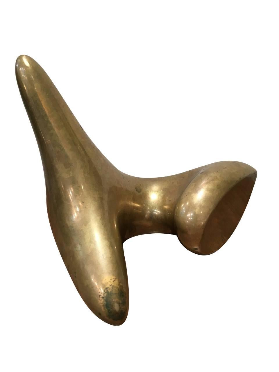 French Jean Arp 1958 Gilded Bronze Sculpture 