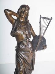 "Bohemienne" French Bronze by Emmanuel Villanis