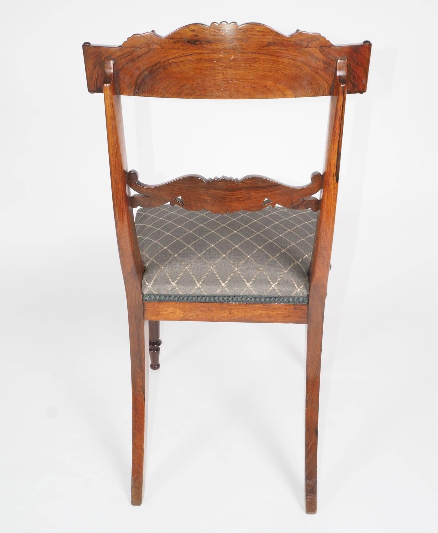 Set of Six Rosewood Dining Chairs 1