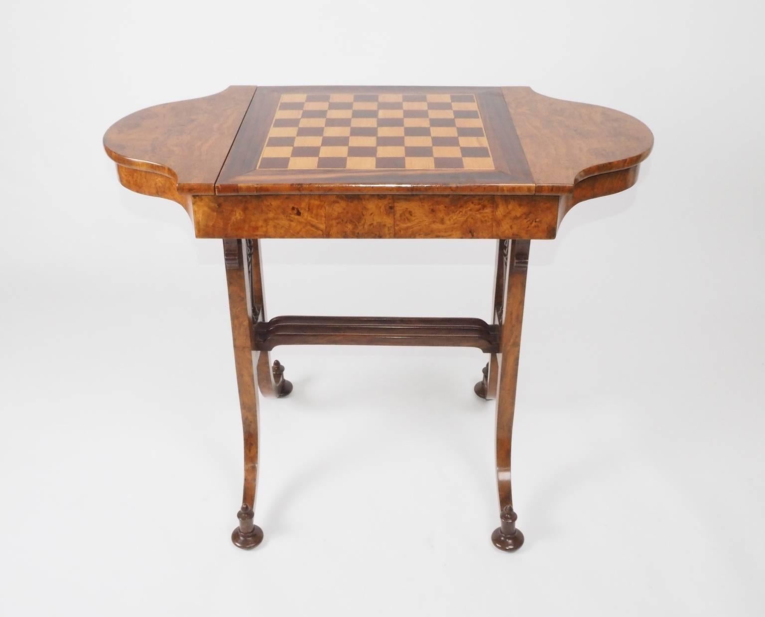Regency Pollard Oak Games Table, circa 1825 For Sale