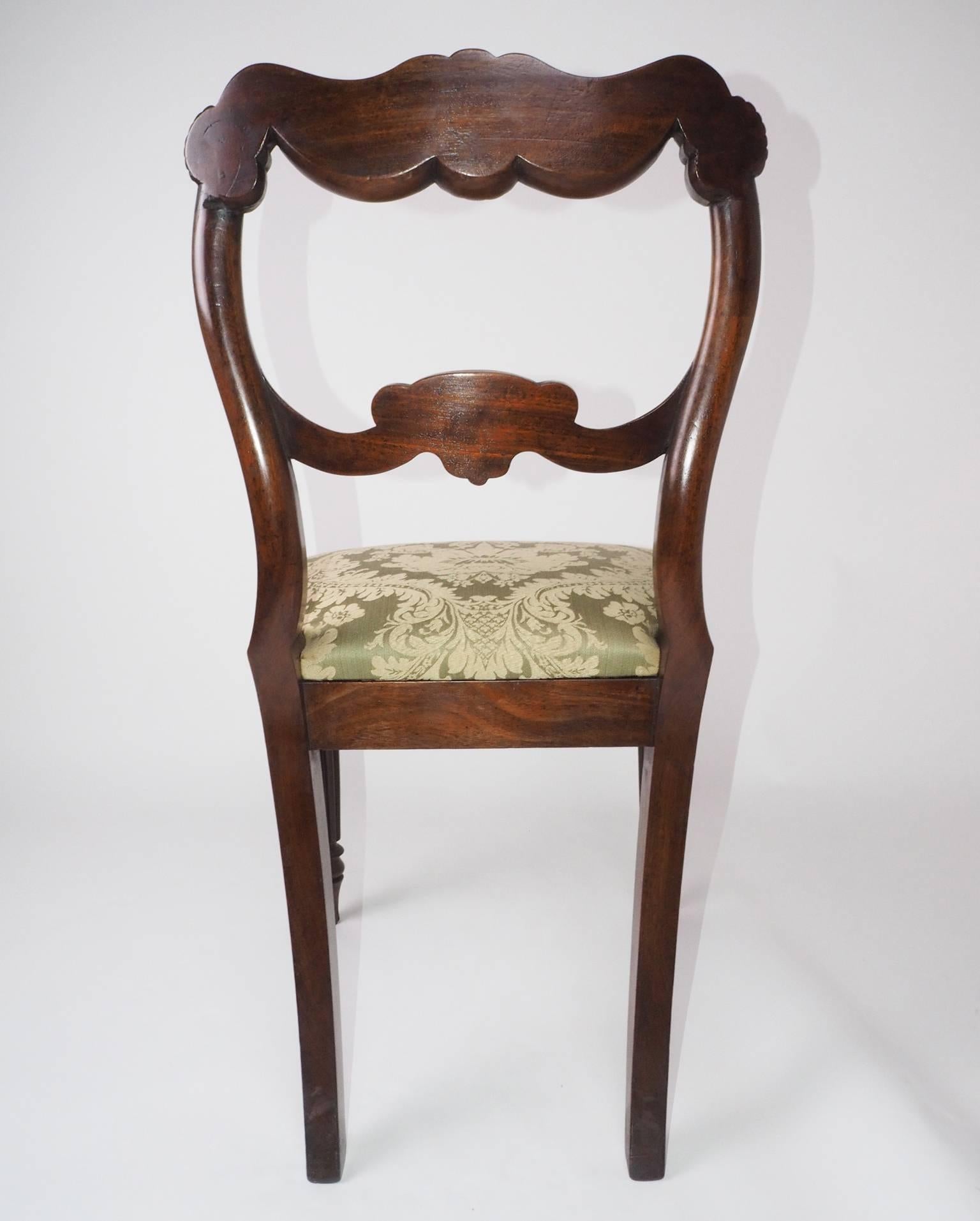Birch Pair of George IV Mahogany Chairs For Sale