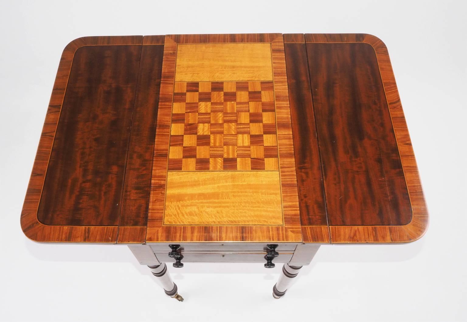 Pembroke Regency Mahogany Games Table 1