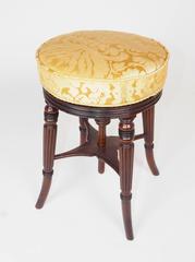 Regency Mahogany Piano Stool