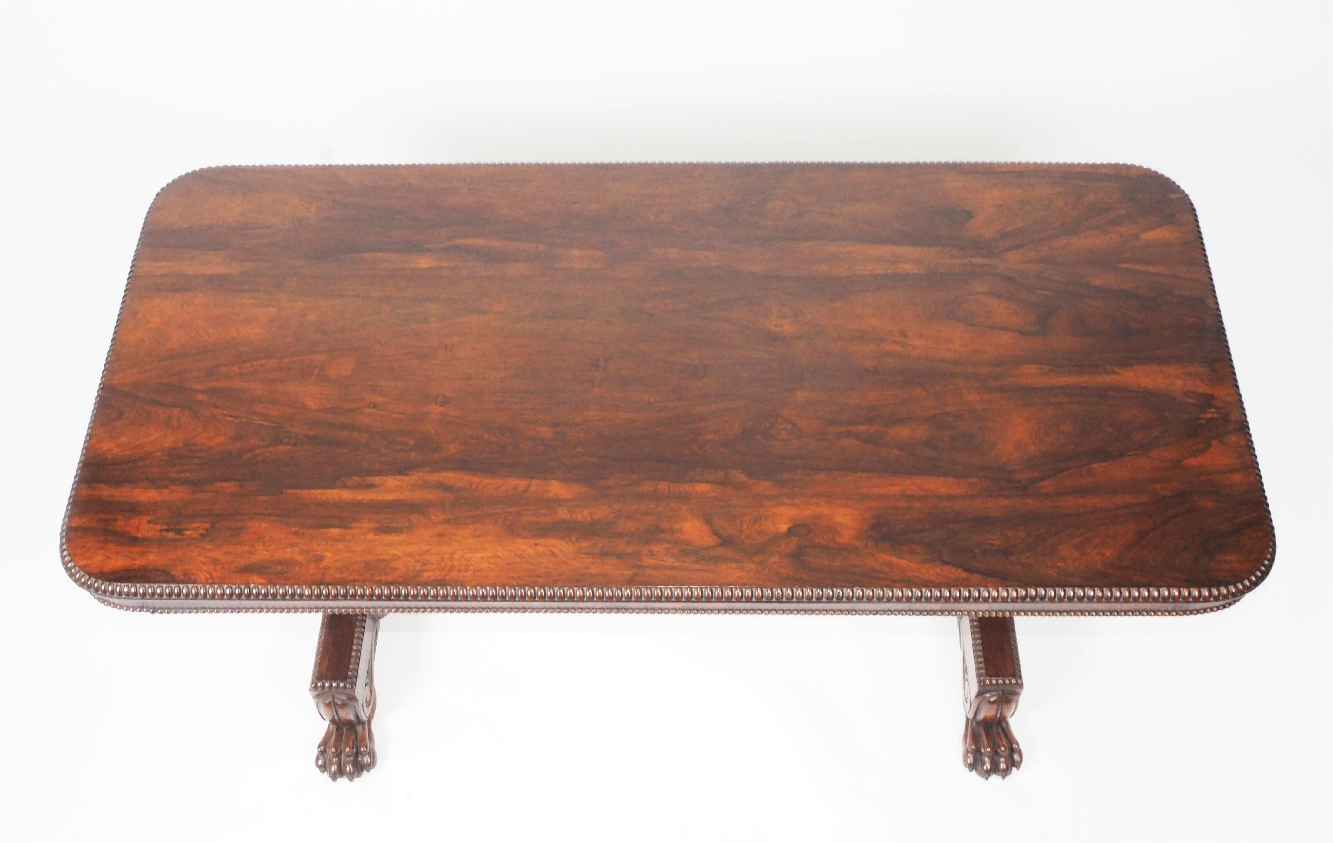 George IV Rosewood Writing Table, circa 1825 For Sale 1