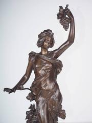 "Automne" French Bronzed Spelter Figure, circa 1900