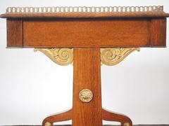 Regency Period Amboyna Padouk and Parcel-Gilt Writing Table