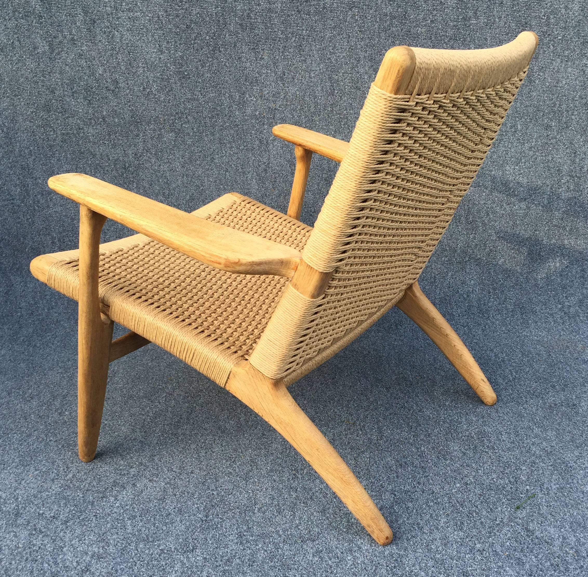 Woven CH25 Chair by Hans J Wegner for Carl Hansen