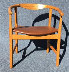 Oak Armchair Model PP-201 by Hans J Wegner for Johannes Hansen