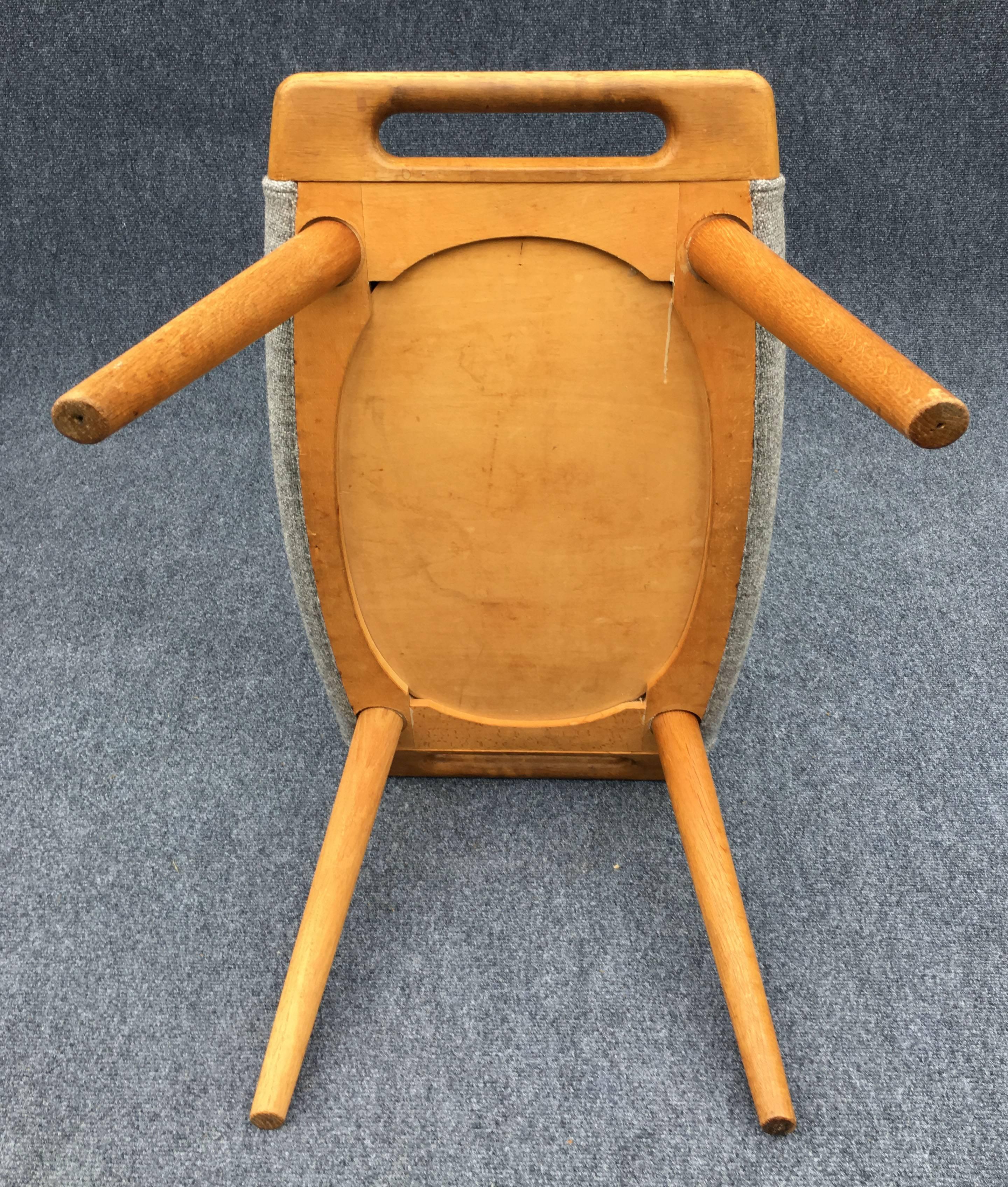 Oak 'Papa Bear' Chair, AP19 with AP29 Ottoman by Hans J Wegner for A.P Stolen