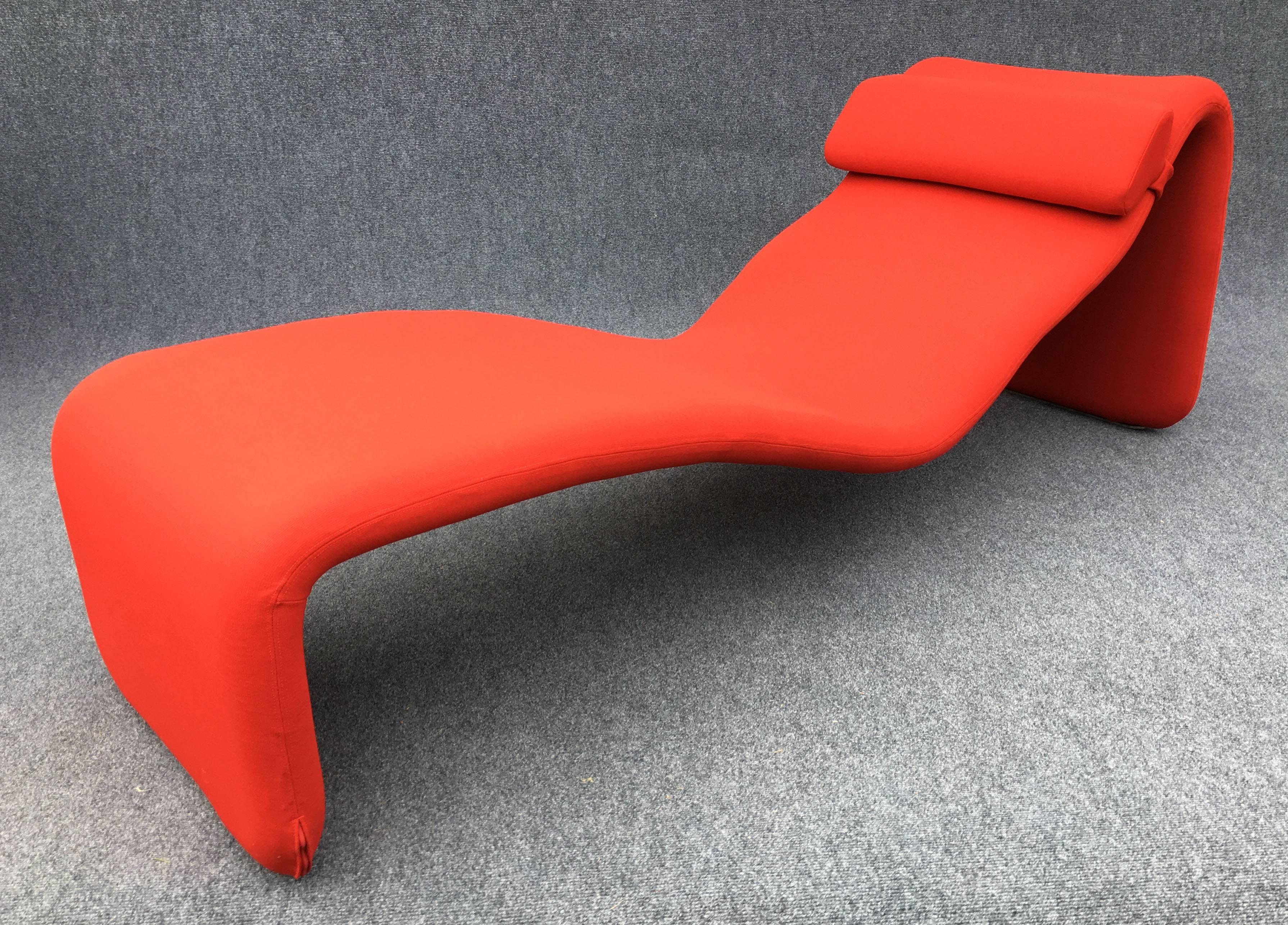 Djinn Chaise by Olivier Mourgue for Airborne In Excellent Condition In Little Burstead, Essex