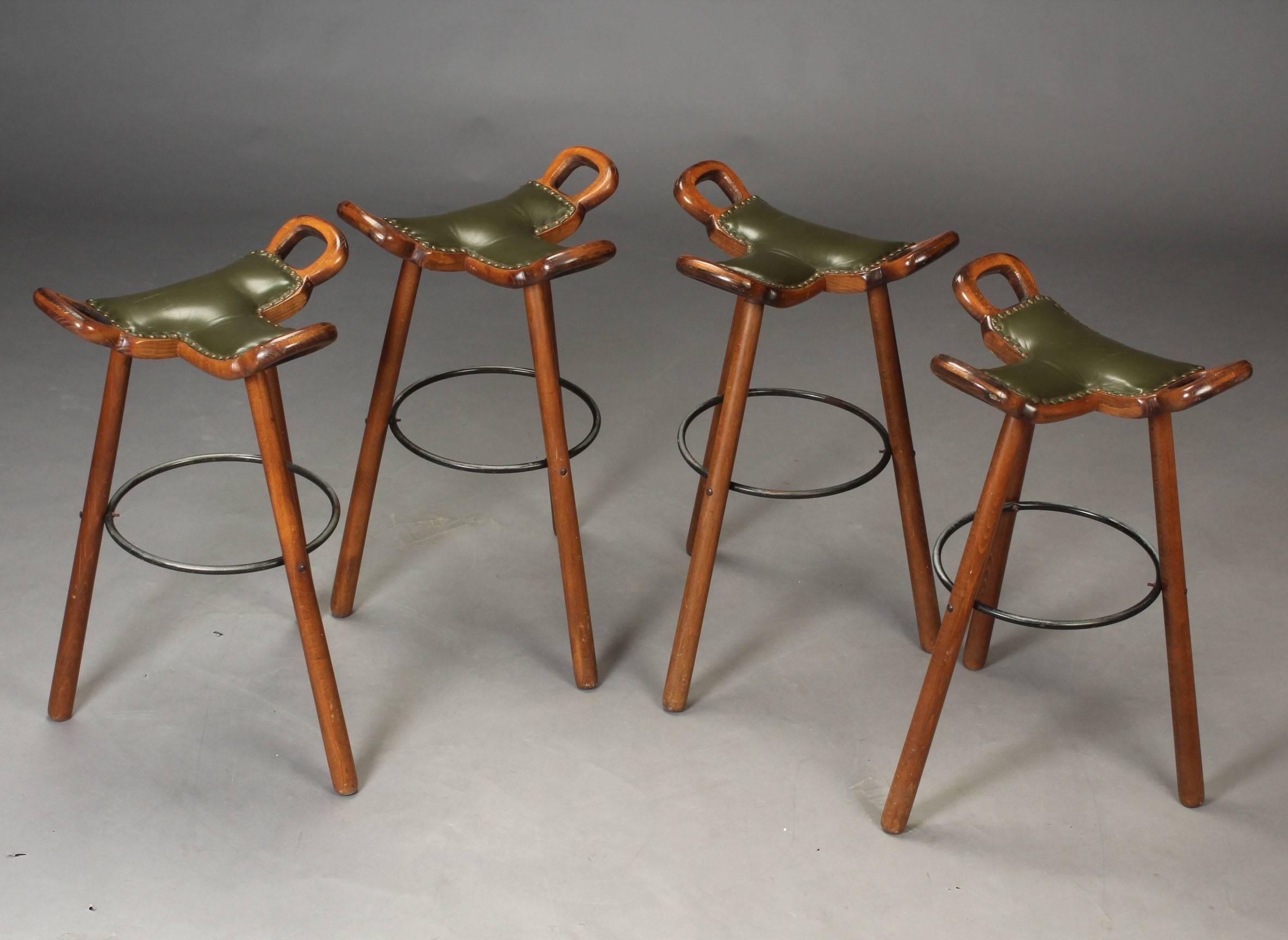 Spanish Set of Four 'Marbella' High Stools by Sergio Rodriguez for Confonorm