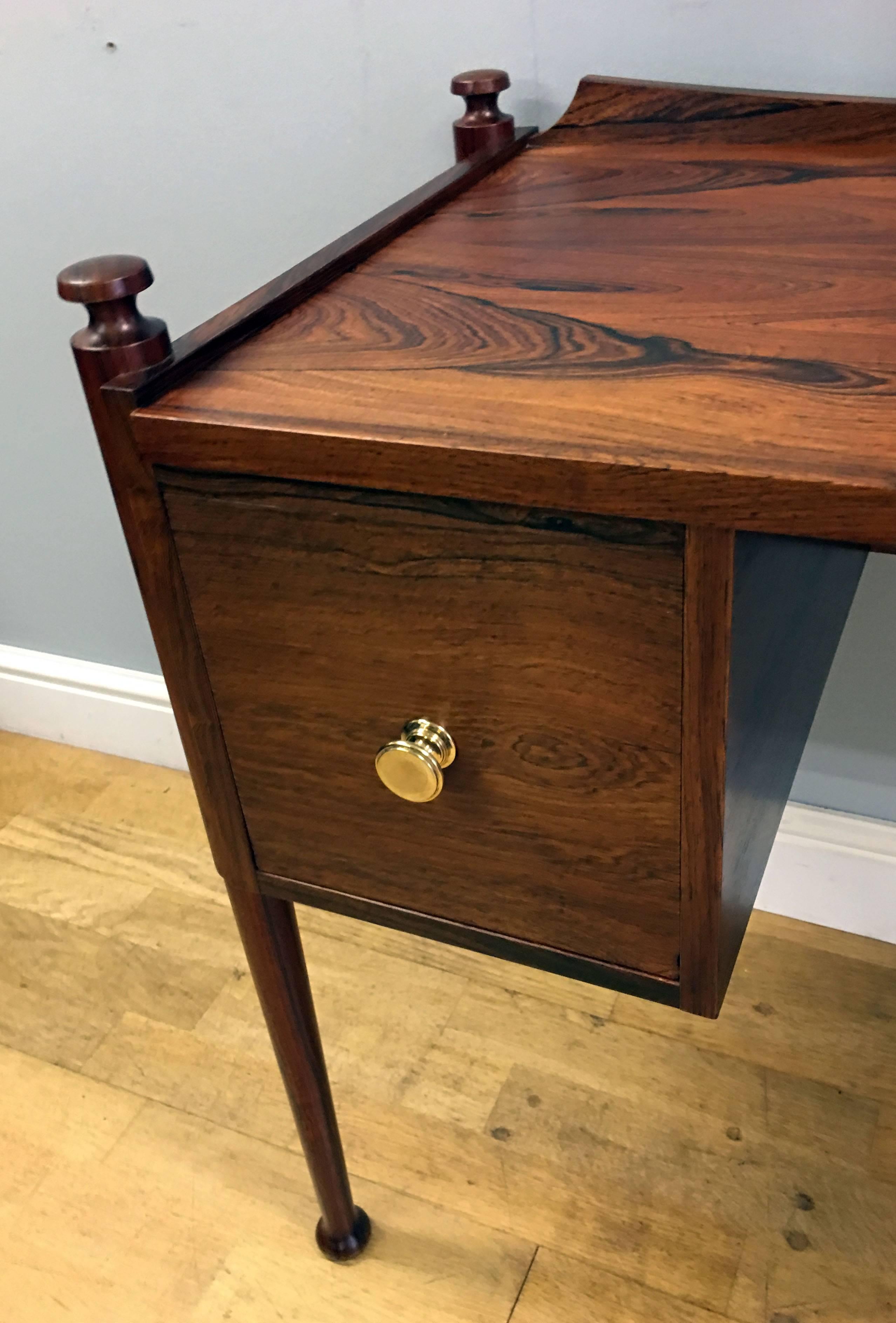 Danish Rosewood Dressing Table and Stool In Good Condition In Little Burstead, Essex