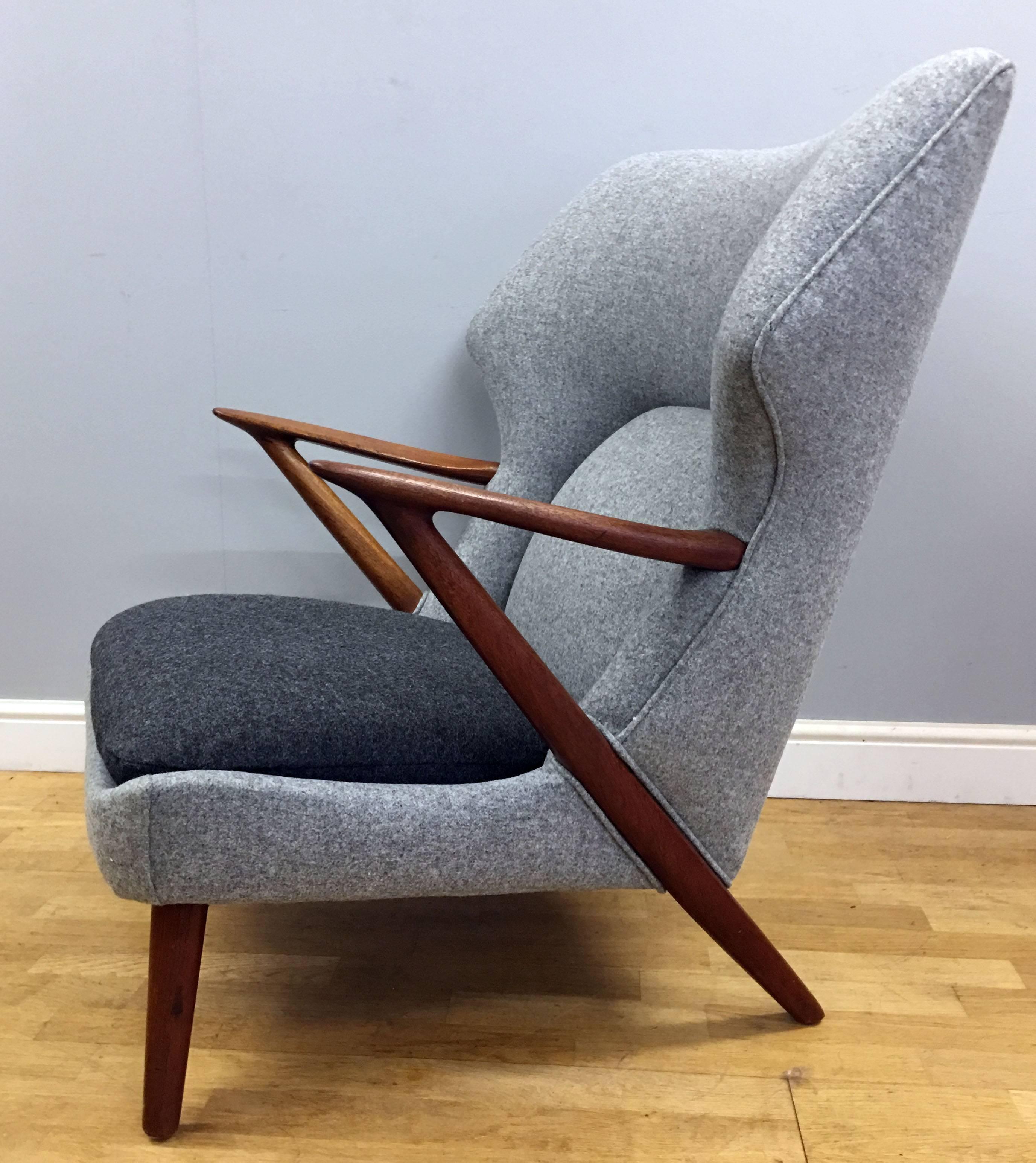 Mid-Century Modern Lounge Chair by Kurt Olsen for Slagelse Mobelvaerk