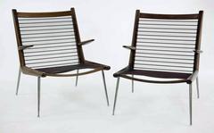 Pair of FD135 'Boomerang' Chairs by Peter Hvidt and Orla Mølgaard-Nielsen