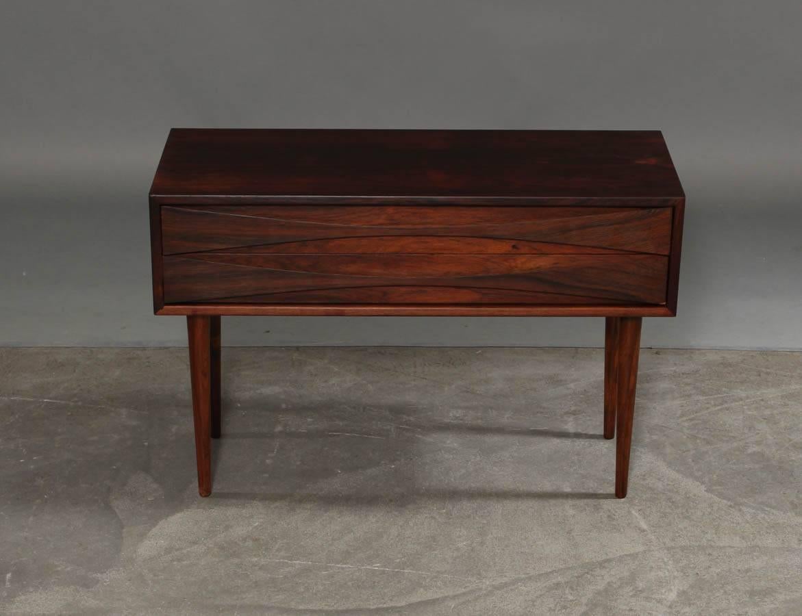 Mid-Century Modern Arne Vodder Rosewood two-Drawer Low Cabinet for NC Mobler Odense