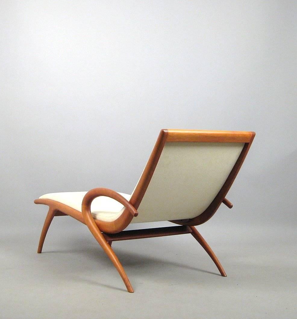 Mid-Century Modern 'Pigra' Chaise Longue by Marconato & Zappa for Porada